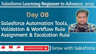 Salesforce Automation Tools Explained | Assignment & Escalation, Validation & Workflow Rules-Day 08
