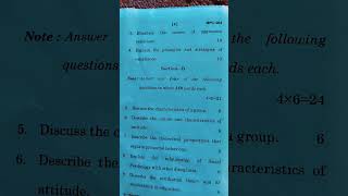 MA psychology MPC o4 #ignou #ignouexampattern #2025 #ignou_question_paper #trendingshorts