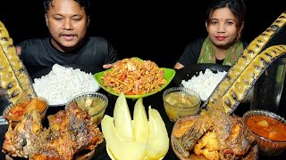Spicy fish curry 🔥 / yongchak singju  / chamthong / manipuri mukbang @manimukbang1 
