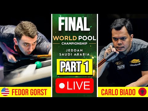 FINAL | Fedor Gorst vs Carlo Biado Part 1 World Pool Championship 2025