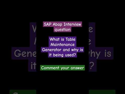 SAP ABAP interview question| Please comment your answer #sapabap #abap #abaponhana