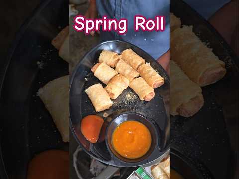 Crispy Spring Rolls😋#shortsfeed #streetfood #foodvlog #foodie #shorts #viralvideo #springroll #india