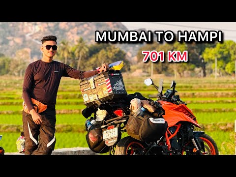 Mumbai To Hampi Bike Ride || मुंबई टु हंपी कर्नाटक  || DAY -1 | 701 Km Ride Hindi Motovlog || Amar