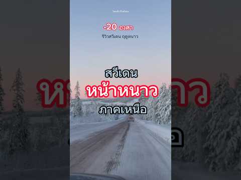 เวลา 9.00 น ที่สวีเดนช่วงหน้าหนาว หลุดเข้าไปในนิยาย #ขับรถเที่ยว #ชีวิตในสวีเดน #คนไทยในต่างแดน