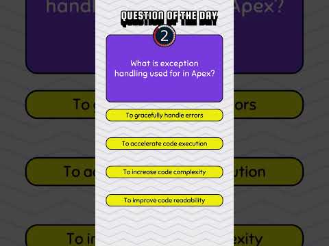 #Salesforce #Apex Q&A