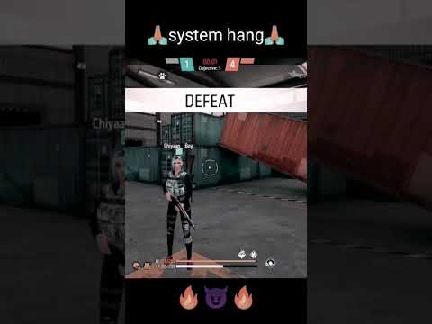 system hang gameplay 🙏😈#shorts #freefire