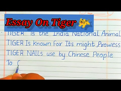 10 Lines on Tiger in English 🐅