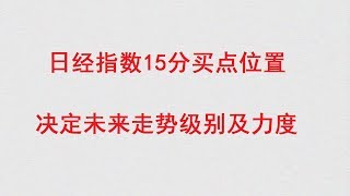 【金融·投资·股票】日经指数15分买点位置 决定未来走势级别及力度（20190315）