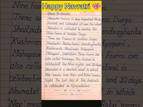Essay on Navratri 🔥#shorts #shortsviral #navratri