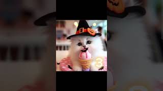 Which one is your favorite?✨️🎀🦇 #Cutecat #Meow #Tinycat #Halloween #Spooky #Icecream✨️💗