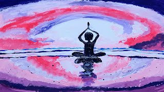 Acrilic Painting  🎨 MEDITATION 🎨| How to Draw | Magic Paintings | Relaxing Music & Meditation Music