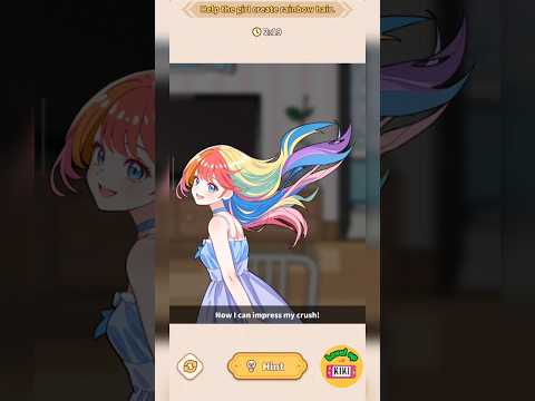 Brain Puzzle Tricky Quest | Level 6 Rainbow Hair - Help the girl create rainbow hair | #braingames