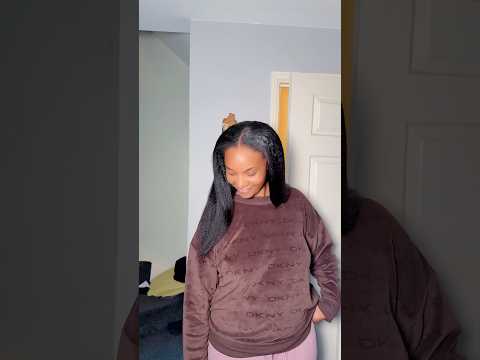 Yaki straight leave out🥰 #yakistraight #weave #sewin #weaveon #protectivestyles #hairinspo #foryou
