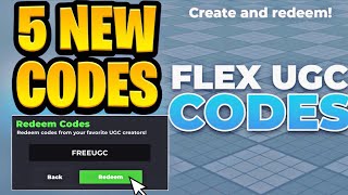 *NEW* All Working UPDATE CODES FOR FLEX UGC IN DECEMBER 2025 | ROBLOX FLEX UGC CODES