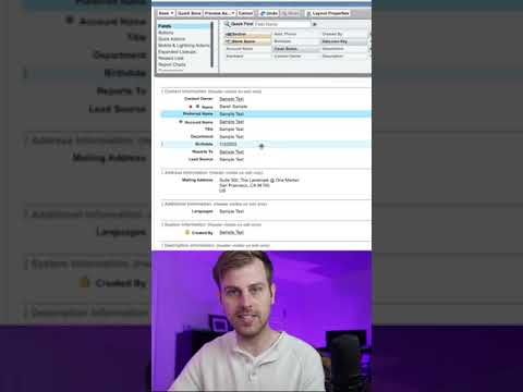 Updating Page Layouts in Salesforce #shorts