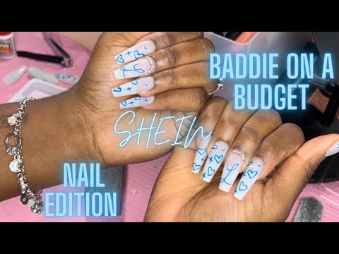 BADDIE ON A BUDGET SHEIN NAIL EDITION |PRESS ONS| MY STEP BY STEP| LENISHA POWELL