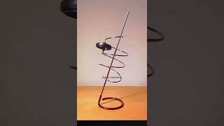 Spinning top physics #shortsfeed #gyroscopicprecession #physicsprinciples #physicsexperiments