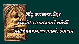 วิธีดู พระหลวงปู่ศุข พิมพ์ประภามณฑลข้างรัศมี วัดปากคลองมะขามเฒ่า จ.ชัยนาท