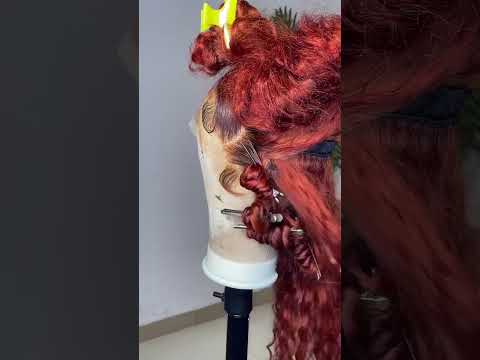 Style with curling rod #hairstyle #youtubeshorts #braids #braidtutorial #wigs #hairstyle #hair #usa