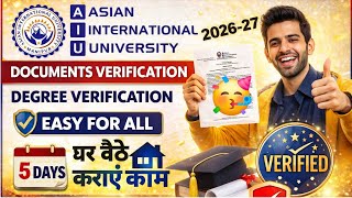 Asian international university manipur Documents verification kaise karen 2026 | Aiu degree verified