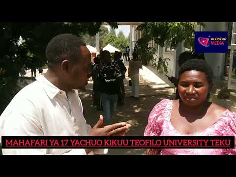 chuo kikuu teofilo university 🎓 teku kikihazimisha MAHAFARI YA 17 @ALOSTARMEDIA @Bahariatv