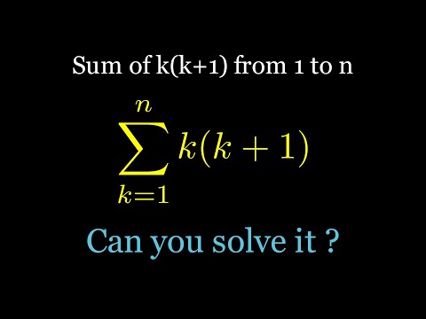 How to Find the Sum of k(k+1) from 1 to n | Step-by-Step Formula Derivation