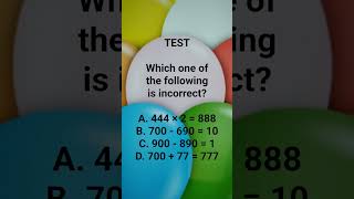 TEST | Quiz | Challenge | Exam | Brain Teaser | Trivia | #shorts | #viralshorts