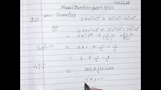 modal Q. 2024  Question 35 ||math  class10 board  exam 2024|| kaise hal karein