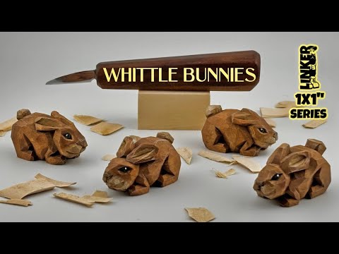 Bet You Can't Carve Just One! -Carve a Tiny Bunny with Only a Knife -Full Tutorial (1x1 Series)