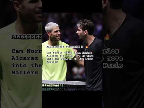 🎾 Cam Norrie Stuns Carlos Alcaraz in Paris! 🔥 Epic Comeback to Reach Last 16 at Masters! 👑