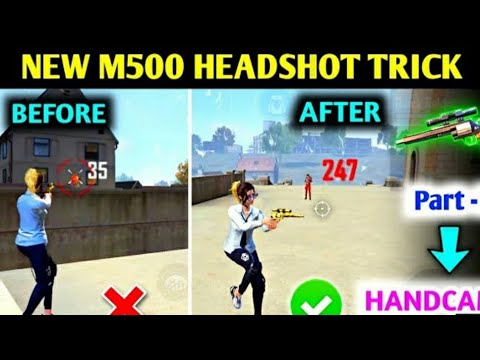 M500 Headshot Trick 🔥 | Secret One Tap Headshot Trick | M500 Headshot Setting | M500 Tips And Tricks