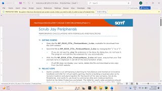 New Perspectives Excel 2019 | Module 3: SAM Critical Thinking Project 1c Scrub Jay Peripherals