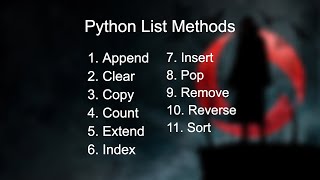 14 - Python List Methods