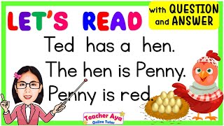 Reading Lesson with Question & Answer | Short Stories | Reading Comprehension | Teacher Aya