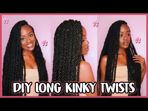 😍 DIY WAIST-LENGTH KINKY TWISTS | OUTRE SPRINGY AFRO TWIST | ADAISHA MIRIAM