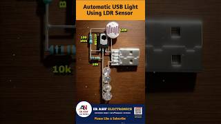 Automatic USB Light Using LDR Sensor | #trending #electronic #viral