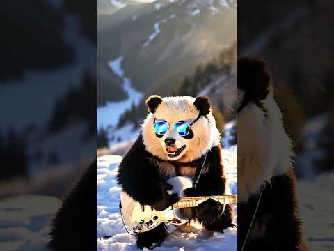 🔥 AI Panda Shreds  #arrahman #urvashisong  Guitar! 🎸🐼 | Unreal AI Music! #Shorts  #bollywood