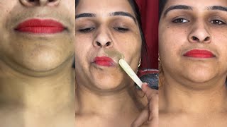 Upper lips waxing by ital wax / #waxing #upper lipswaxing#waxingtips #ricawax #beauty #wax