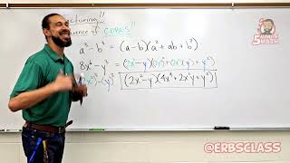 5 Minute Math: Algebra - Factoring: Difference of Cubes