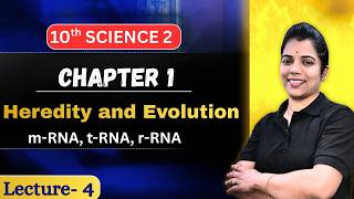 Chapter-1 Heredity and Evolution | Lecture-3 | m-RNA, t-RNA, r-RNA | CLASS 10th | Science 2 | SSC-10