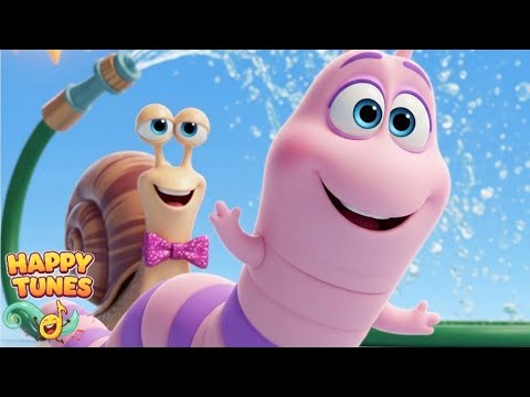 🐛🎵The Wiggly Worm Went Up the Garden Hose | Nursery Rhyme for Toddlers