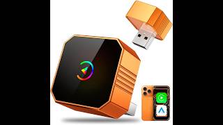 2026 Upgraded Wireless CarPlay Adapter for iPhone＆Android, Car Play Mini Wired to Wireless Adapter