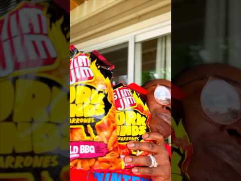 Slim Jim has Chicharrón Pork Rinds ￼⁉️ #spicy #shorts #slimjim #bbq #pork #snacks #trythese #tss