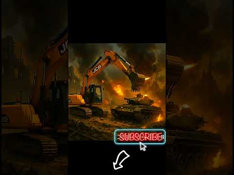 JCB with tank|Jcb fight|gare|gadi|#jcb #tank #tranding #leopardtank