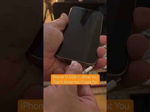 iPhone 15 Pro Max & USB-C: What You Didn’t Know You Could Do #iphone15promax #iphone15 #ios17