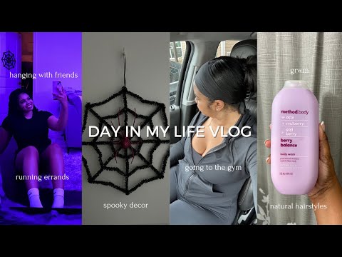 DAY IN MY LIFE VLOG | working out, hanging with friends, spooky decor, etc.