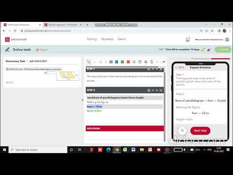 Solving Mathematical Problems using Latex commands in Photomath