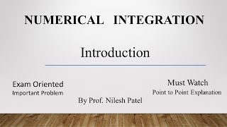 Introduction of Numerical Integration