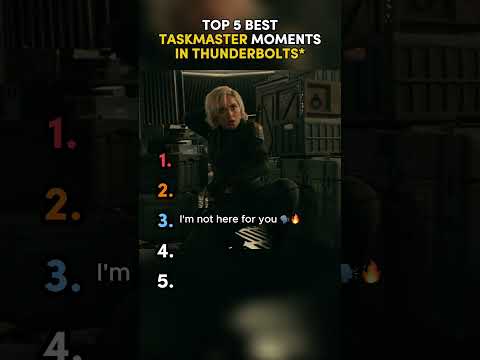 Ranking TASKMASTER moments in Thunderbolts* #thunderbolts #taskmaster #marvel #marvelstudios