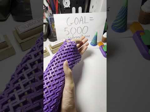 3d printed chain mail￼ fidget#3dprinting #satisfying #bambulab